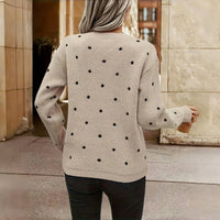 MARIT | Casual Women's Sweater with Comfortable Fit and Timeless Polka Dot Style