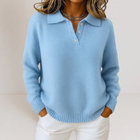Laura | Soft Knitted Sweater with Collar