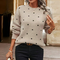 MARIT | Casual Women's Sweater with Comfortable Fit and Timeless Polka Dot Style