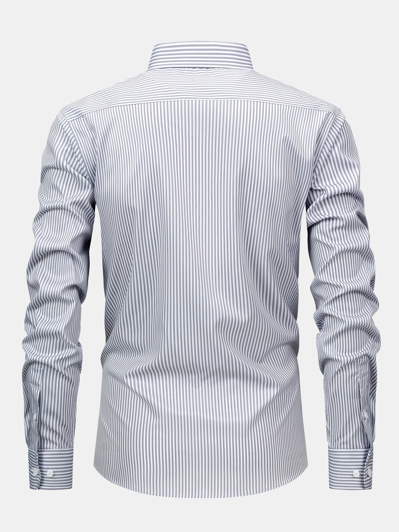Long Sleeve Striped Shirt with Buttons