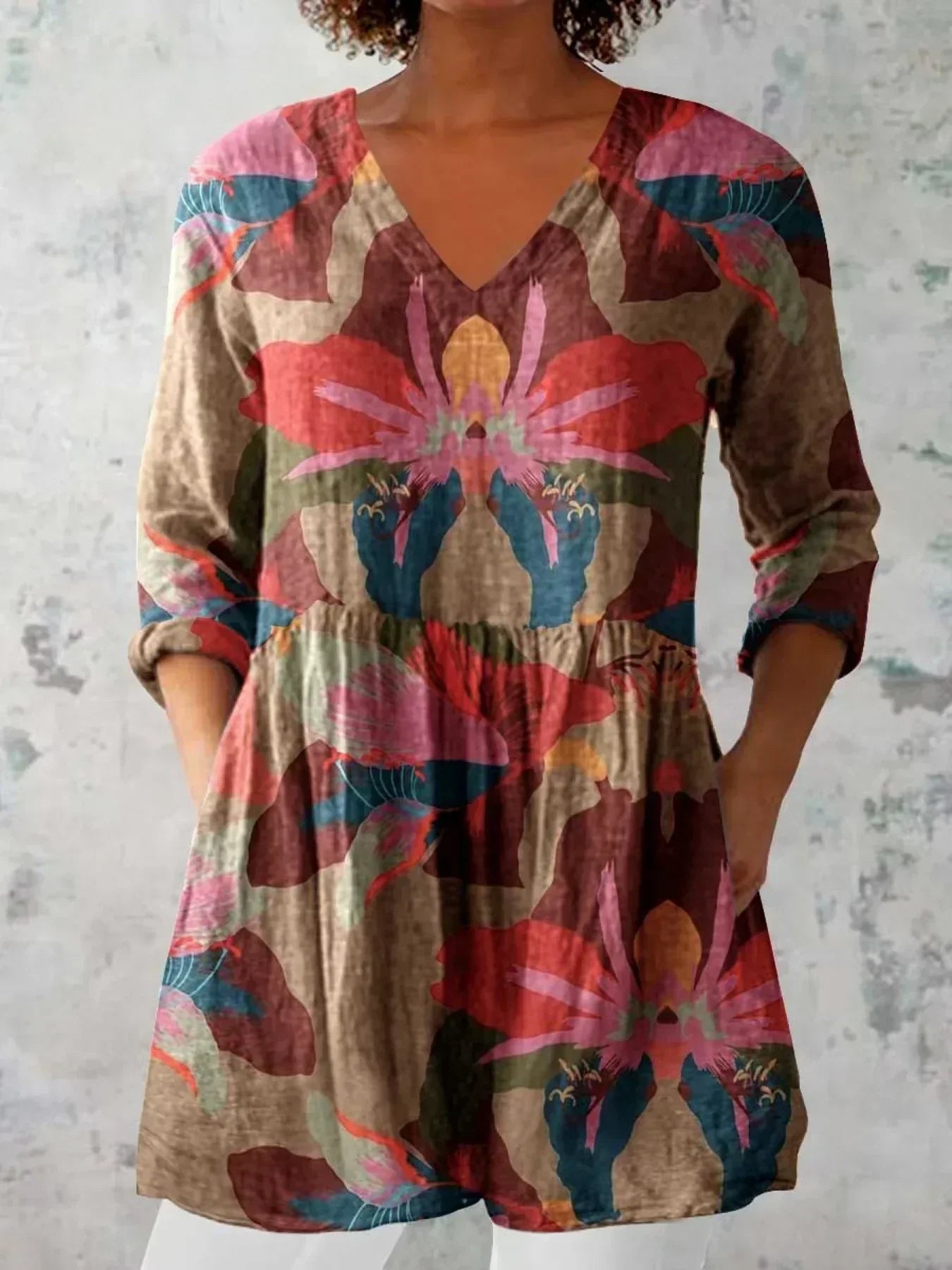 Vane | Floral Doll Neck Top