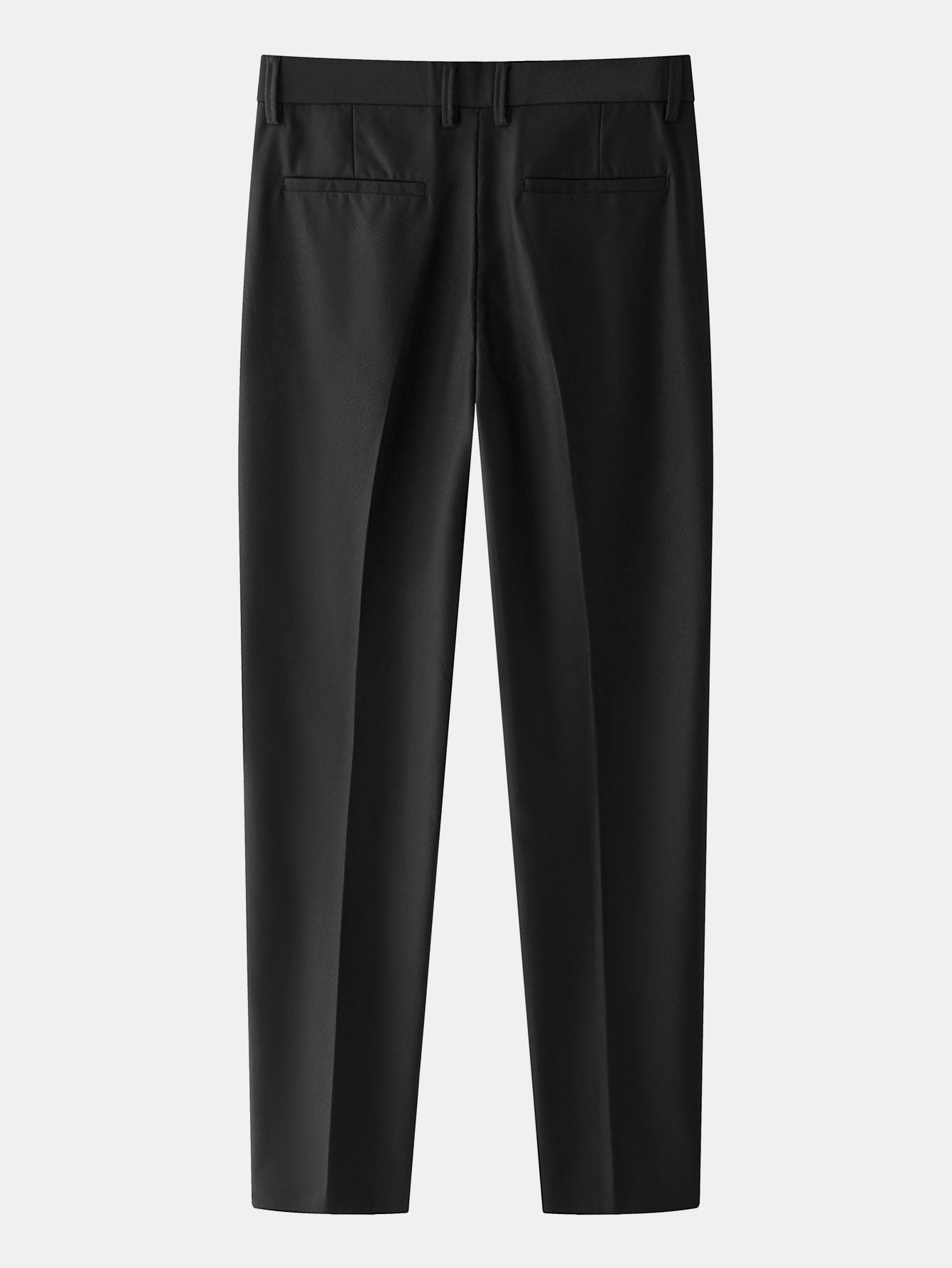 Contrast Waffle Zipper Knit Polo & Slim Fit Tapered Trousers