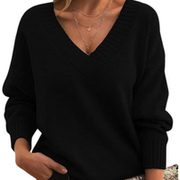 Luxurious cashmere sweater with V-neck Perfect for everyday use