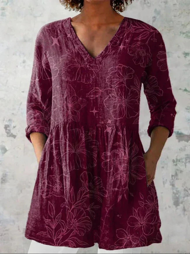 Methven | Morning Glory V-Neck Shirt