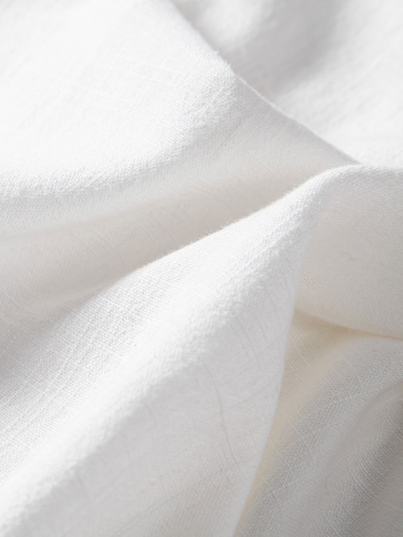 Linen and Rayon V-Neck Short Sleeve Shirt
