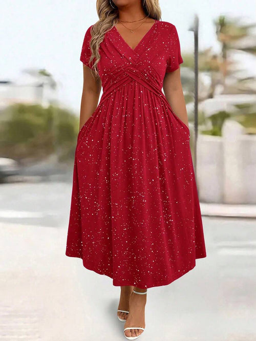 Plus Size Women's Sparkly  Dress