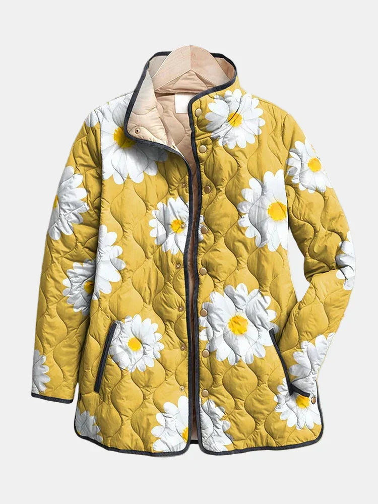 Maya | Vintage Charming Floral Quilted Jacket