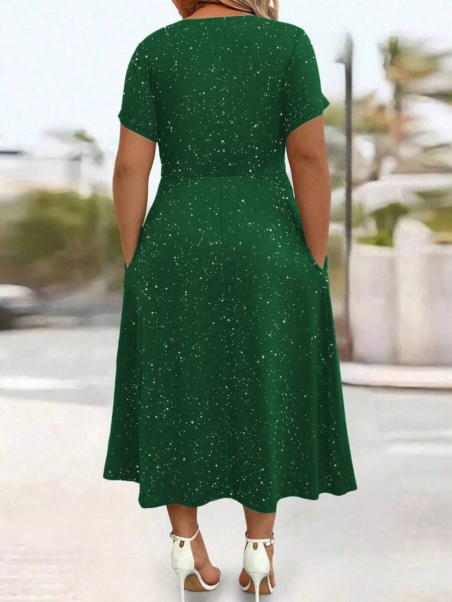 Plus Size Women's Sparkly  Dress