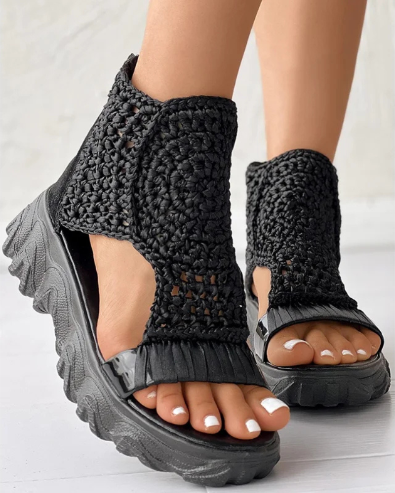 Riviera Boho Knit Sandals