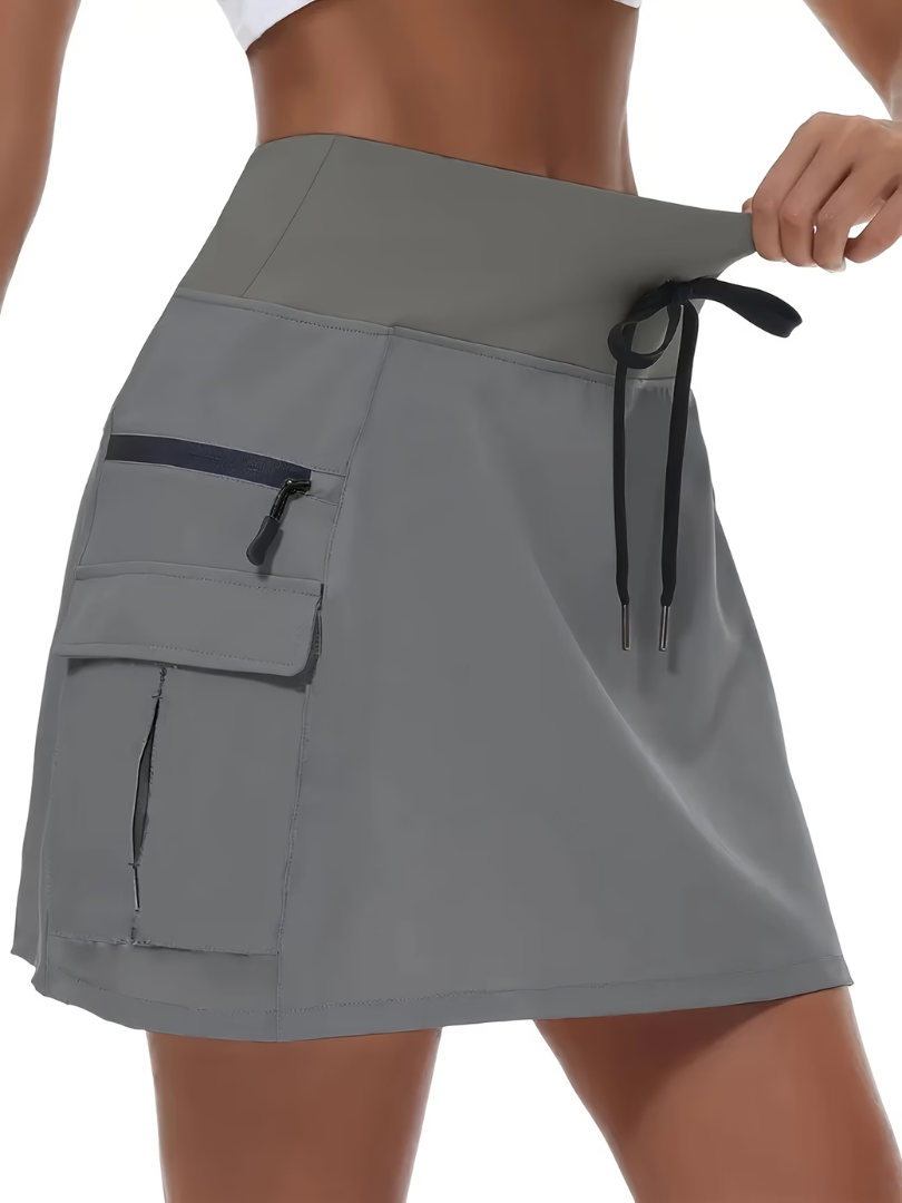 Nora Active Comfort Skort – Light Grey