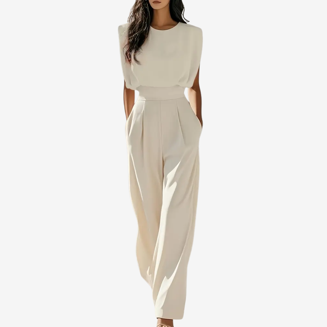 Tara™ | Belted Minimalist Jumpsuit