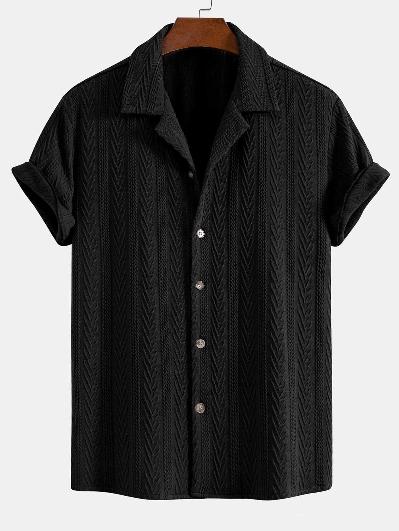 Textured Jacquard Cuban <tc>S</tc>hirt
