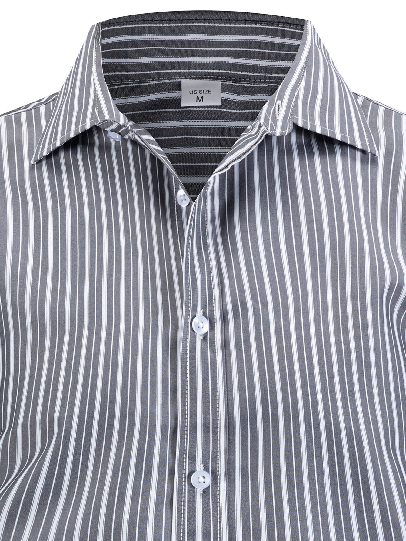Long Sleeve Striped Button-Up Shirt