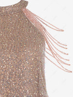 Sequined Chain Party Vegas Dress
