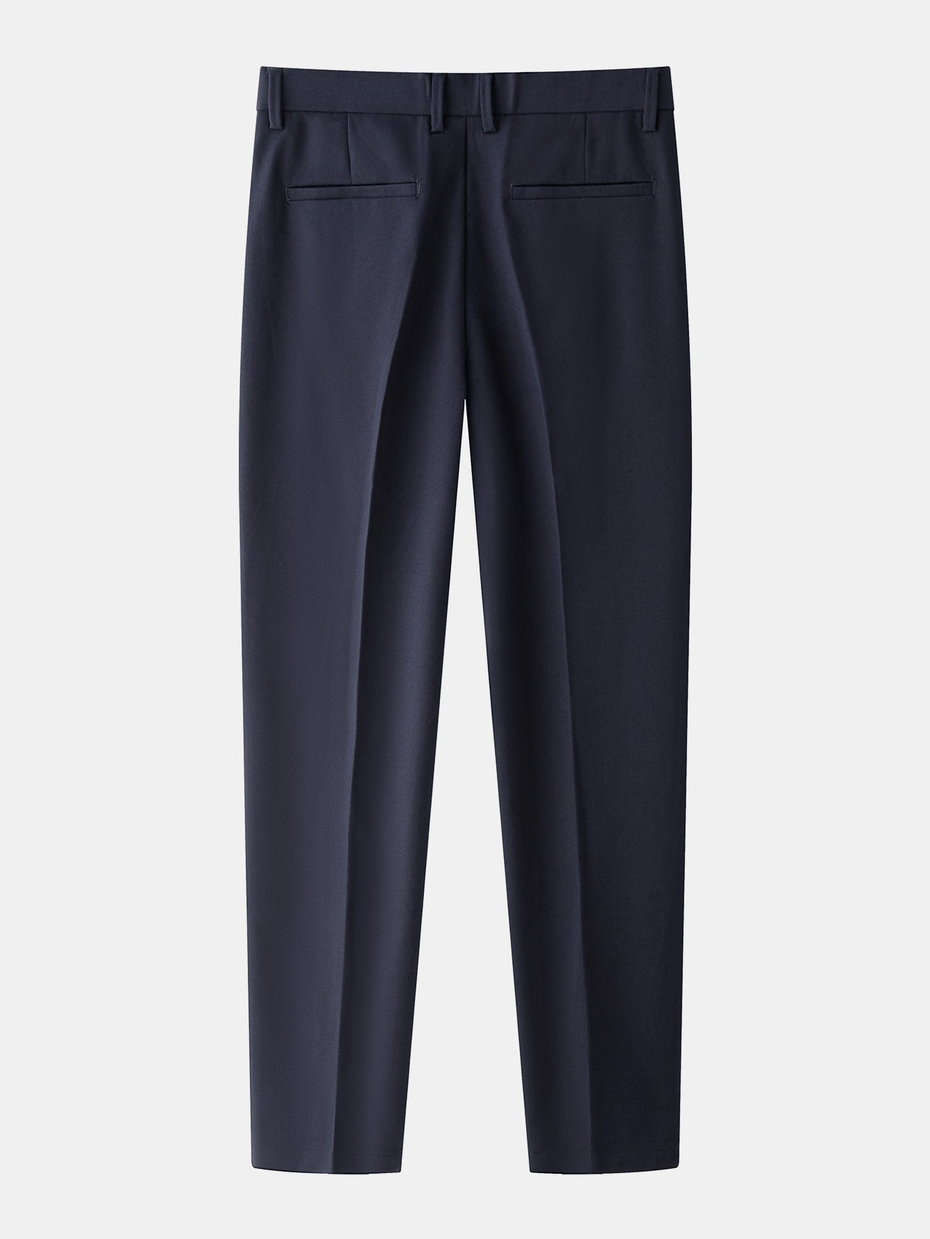 Contrast Textured Knit Polo & Slim Fit Tapered Trousers