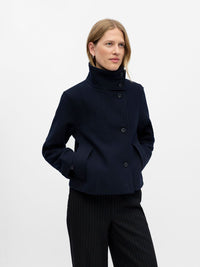 Jacky Wool Coat High Neck