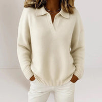 Laura | Soft Knitted Sweater with Collar