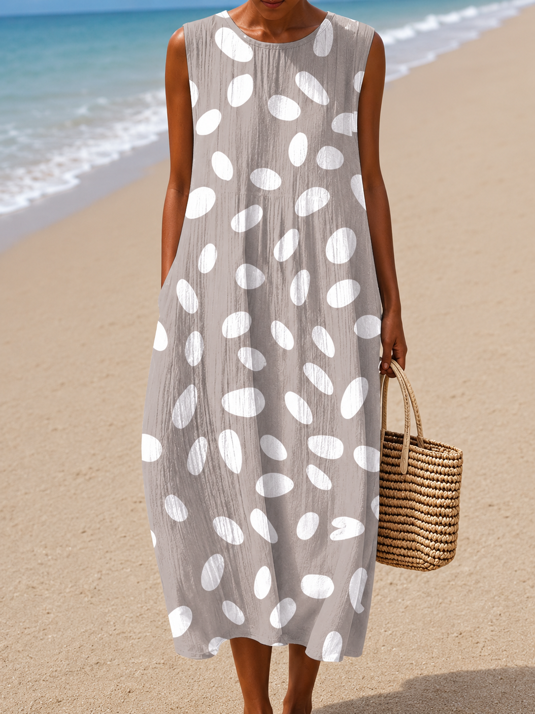 Linda - Women’s Casual Sleeveless Dress