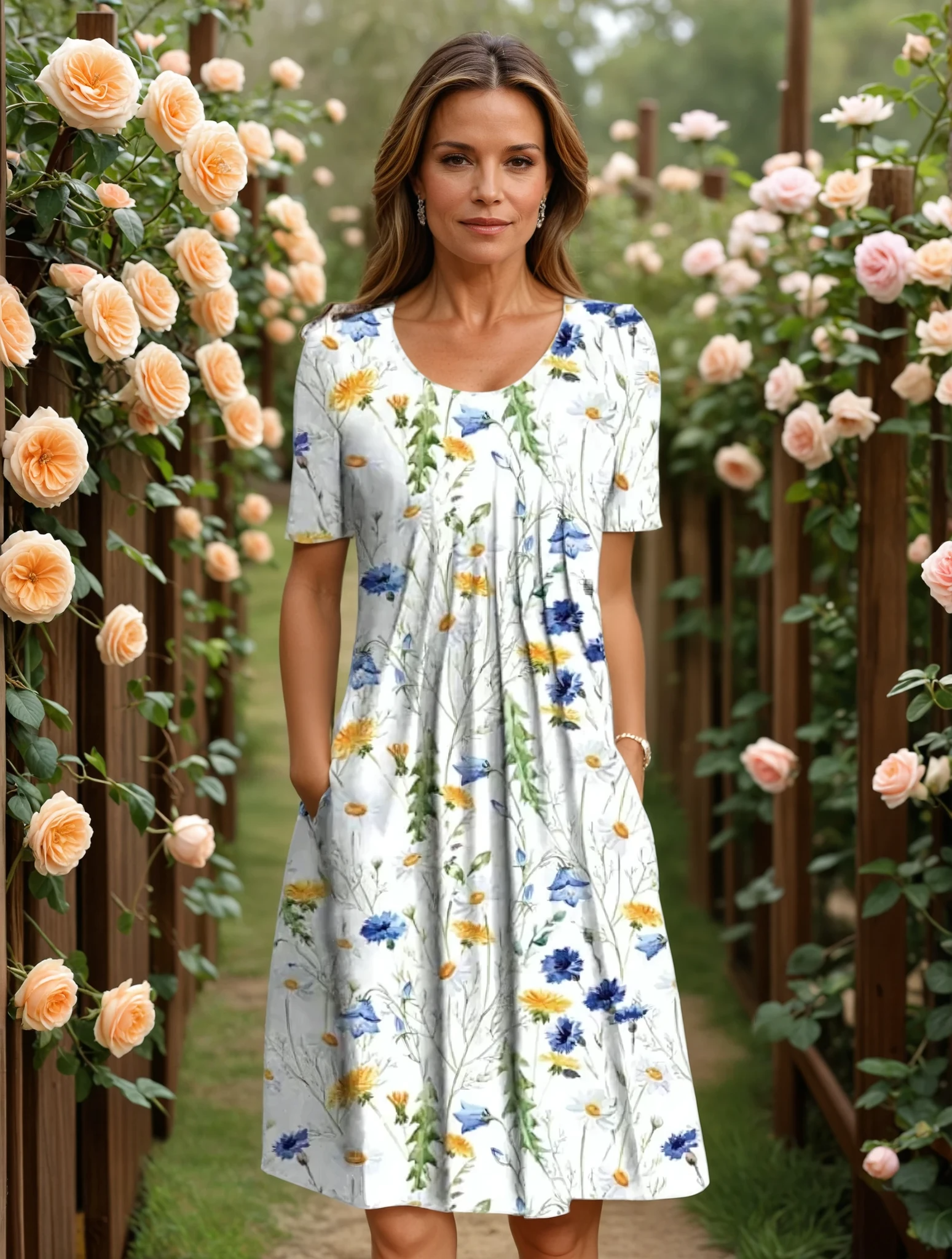 Ruth | Elegant Dress with Tummy Coverage