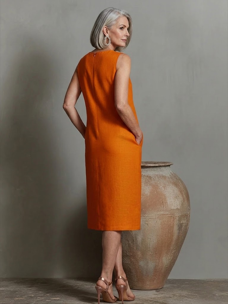 Carissa | Minimalist Sleeveless Midi Dress