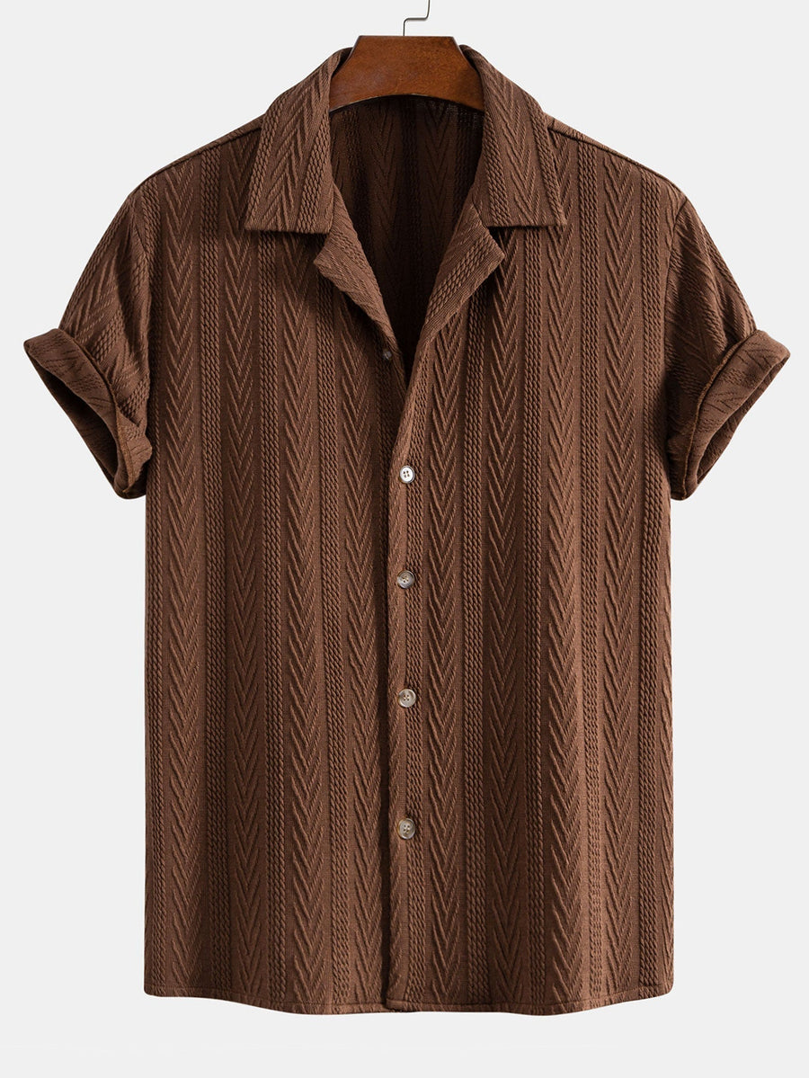 Textured Jacquard Cuban <tc>S</tc>hirt