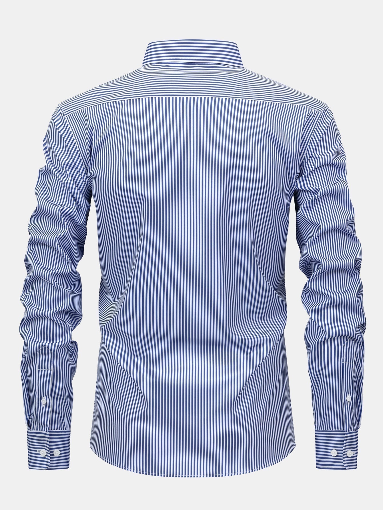 Long Sleeve Striped Shirt with Buttons
