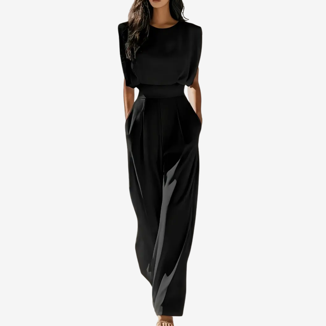 Tara™ | Belted Minimalist Jumpsuit