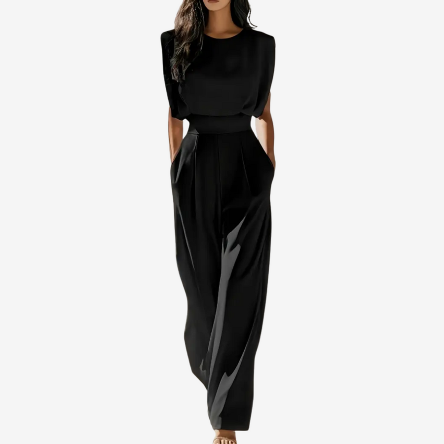 Tara™ | Belted Minimalist Jumpsuit