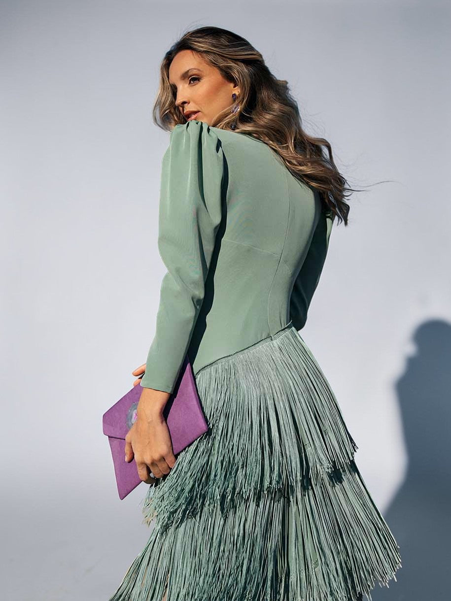 Laura | Elegant Fringe Dress