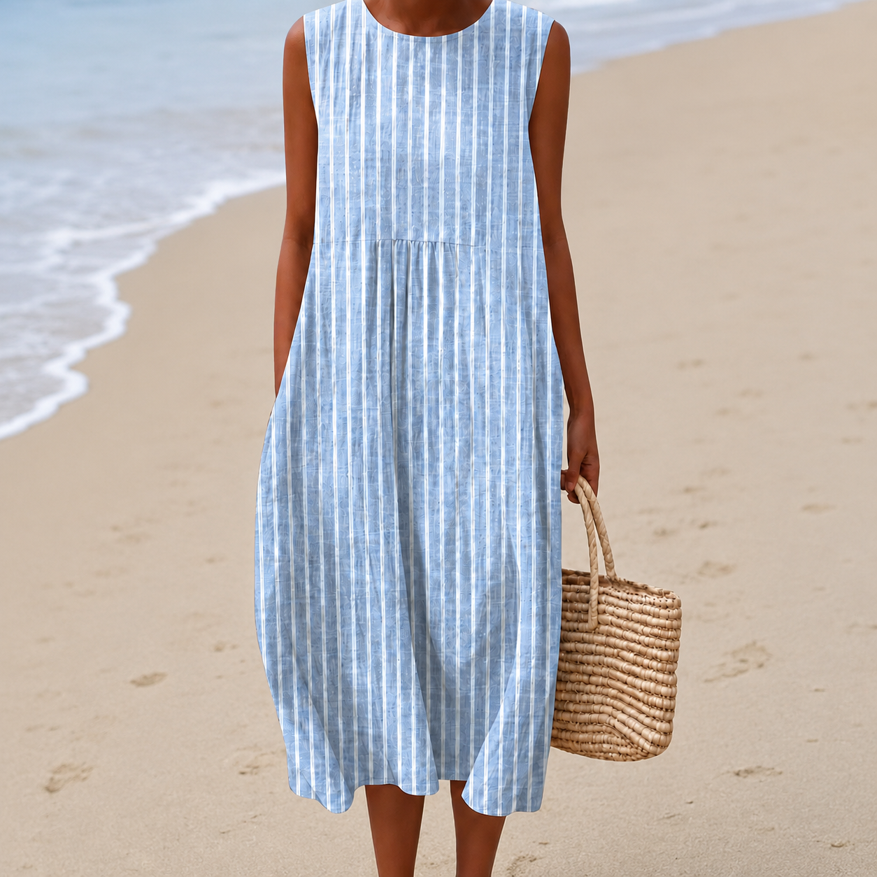 Livia™ | Lightweight, Tummy-Concealing Floral Midi Dress