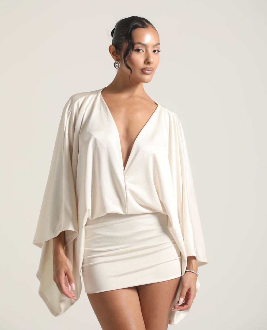AMAYA MINI DRESS - CHAMPAGNE