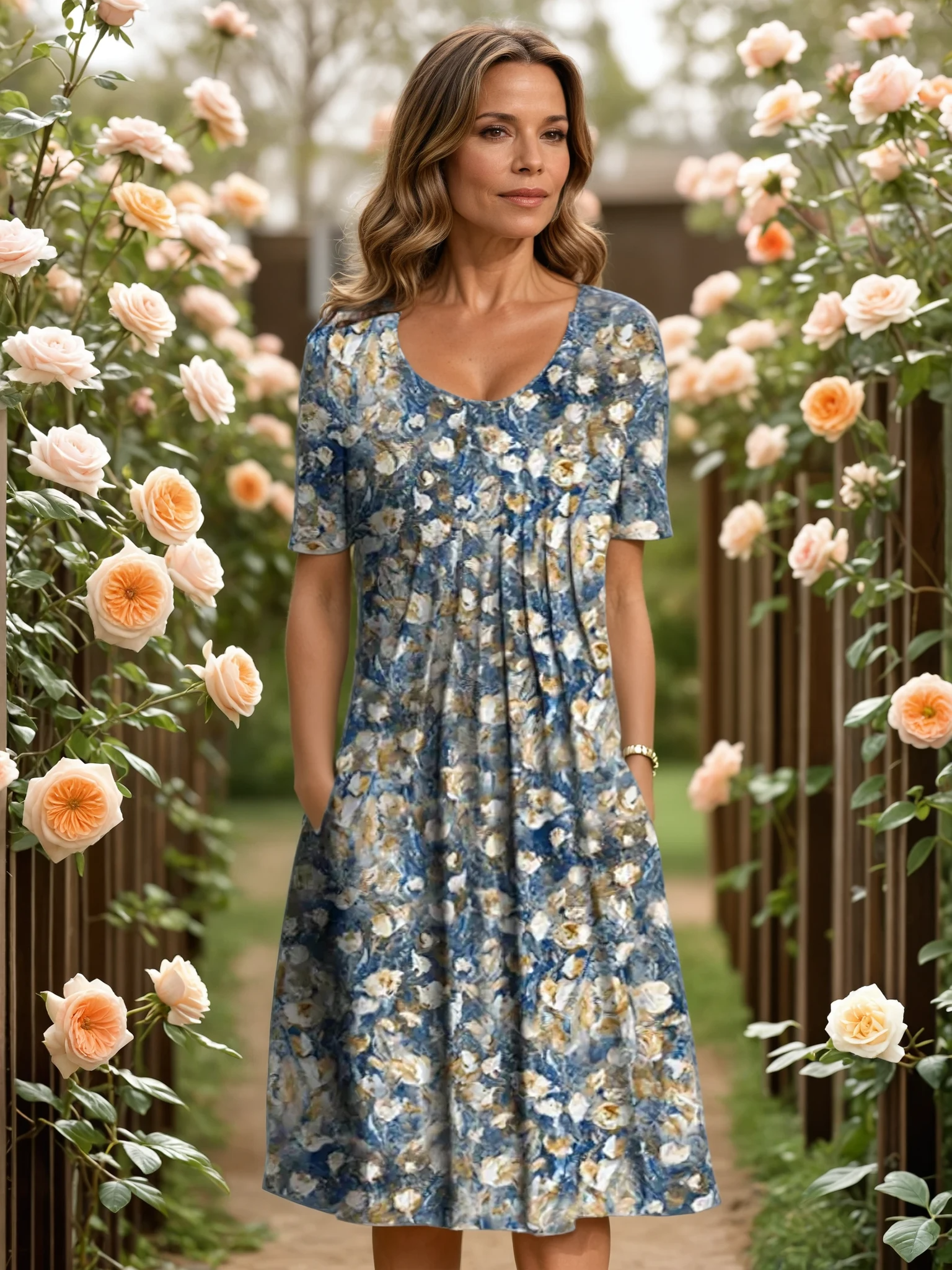 Ruth | Elegant Dress with Tummy Coverage