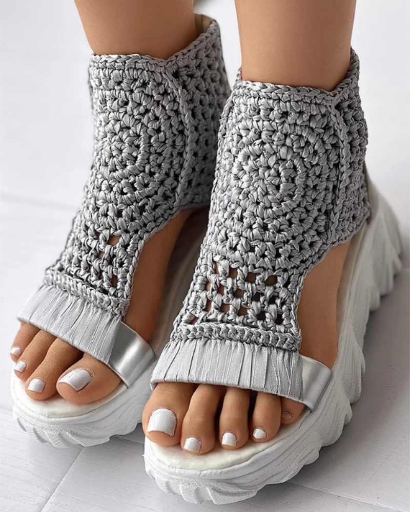 Riviera Boho Knit Sandals