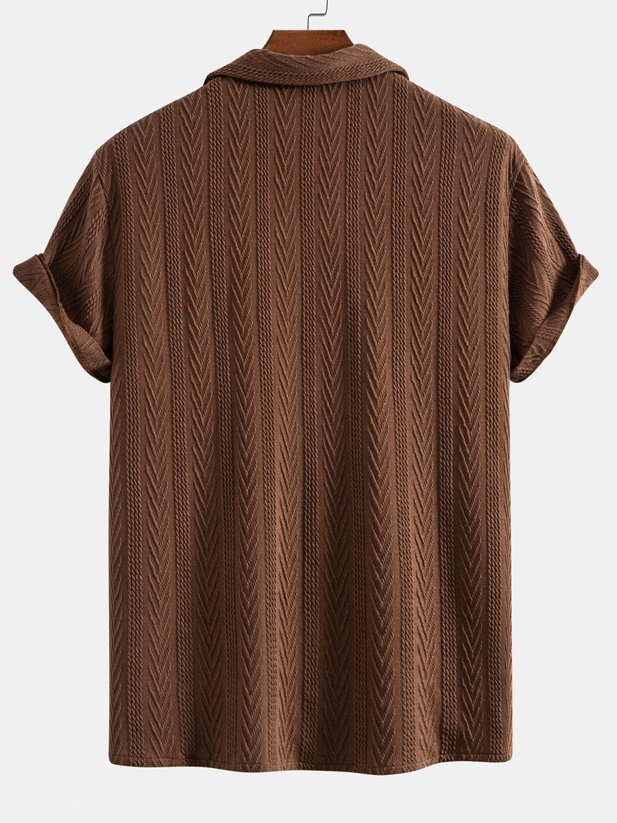 Textured Jacquard Cuban <tc>S</tc>hirt
