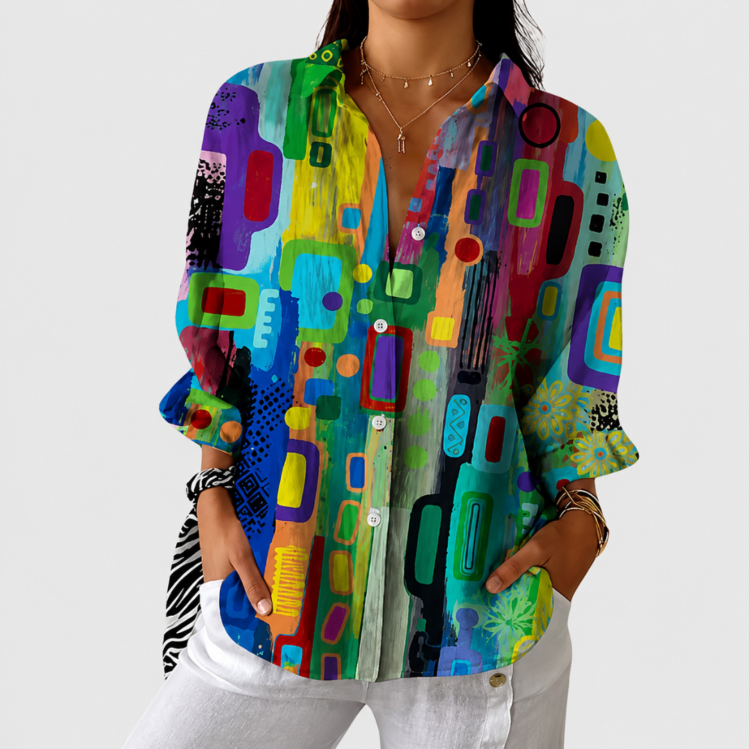Light and Colourful Printed Blouse