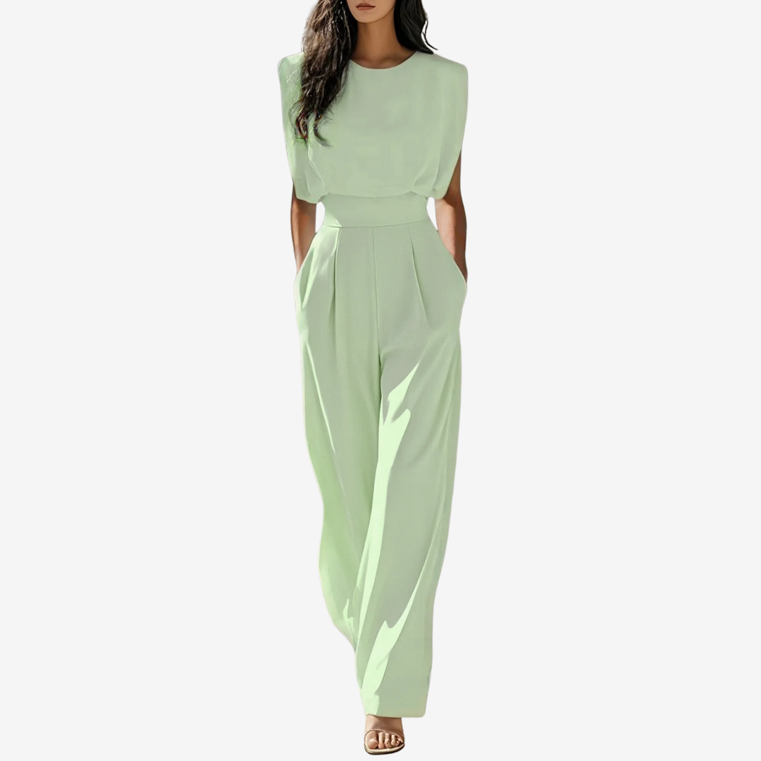 Tara™ | Belted Minimalist Jumpsuit