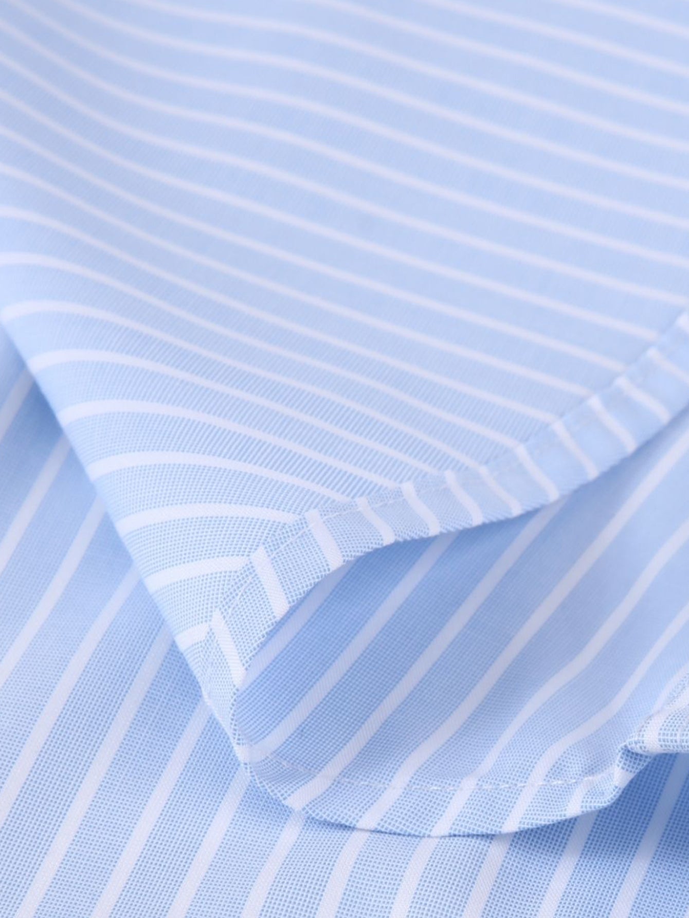 Contrast Collar Shirt with Stripes