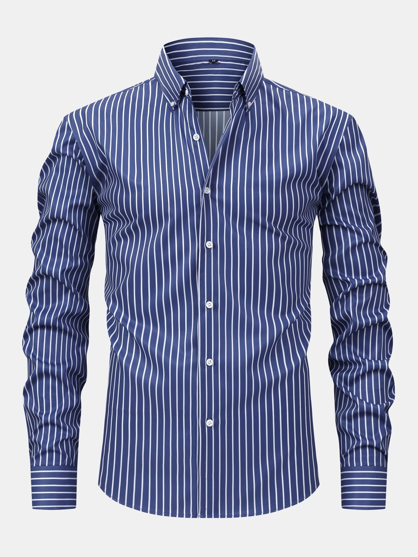 Long Sleeve Striped Shirt with Buttons
