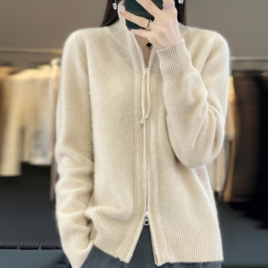 Lisa | Cashmere Zipper Vest