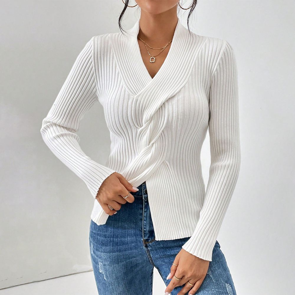 Marissa V-Neck Long Sleeve Sweater