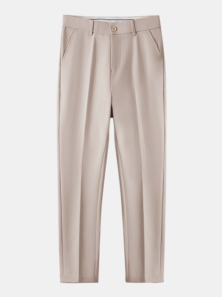 Contrast Geometry Jacquard Knit Polo & Slim Fit Tapered Trousers