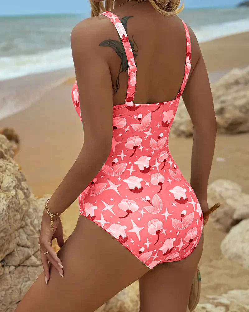 Clara™ | One Piece Printed Tankini