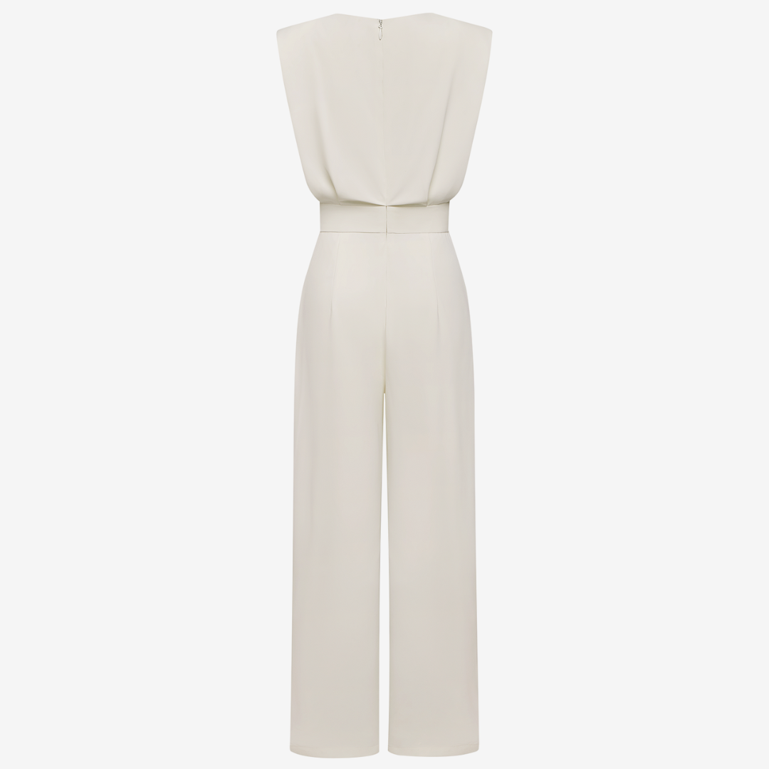 Tara™ | Belted Minimalist Jumpsuit