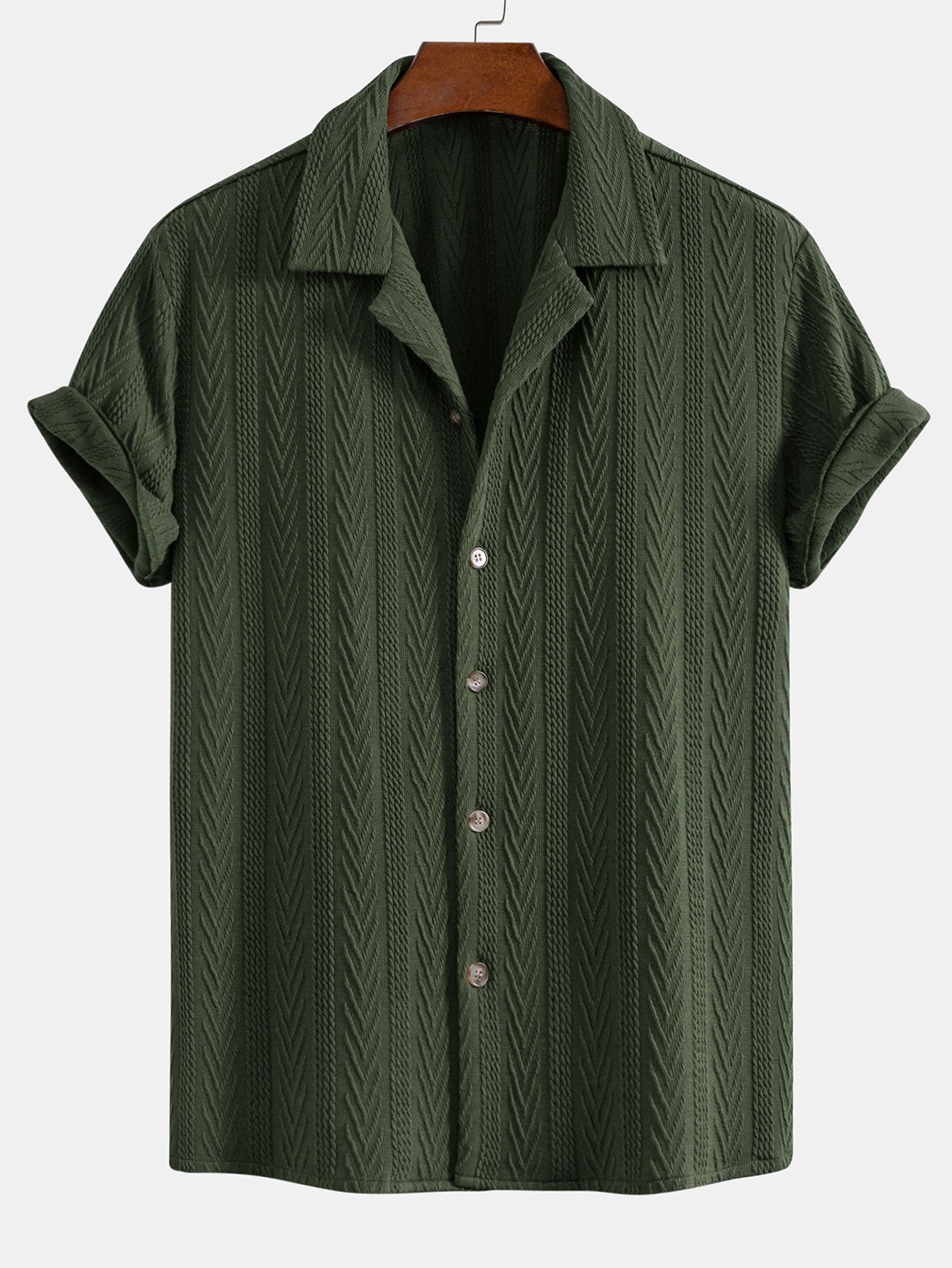 Textured Jacquard Cuban <tc>S</tc>hirt