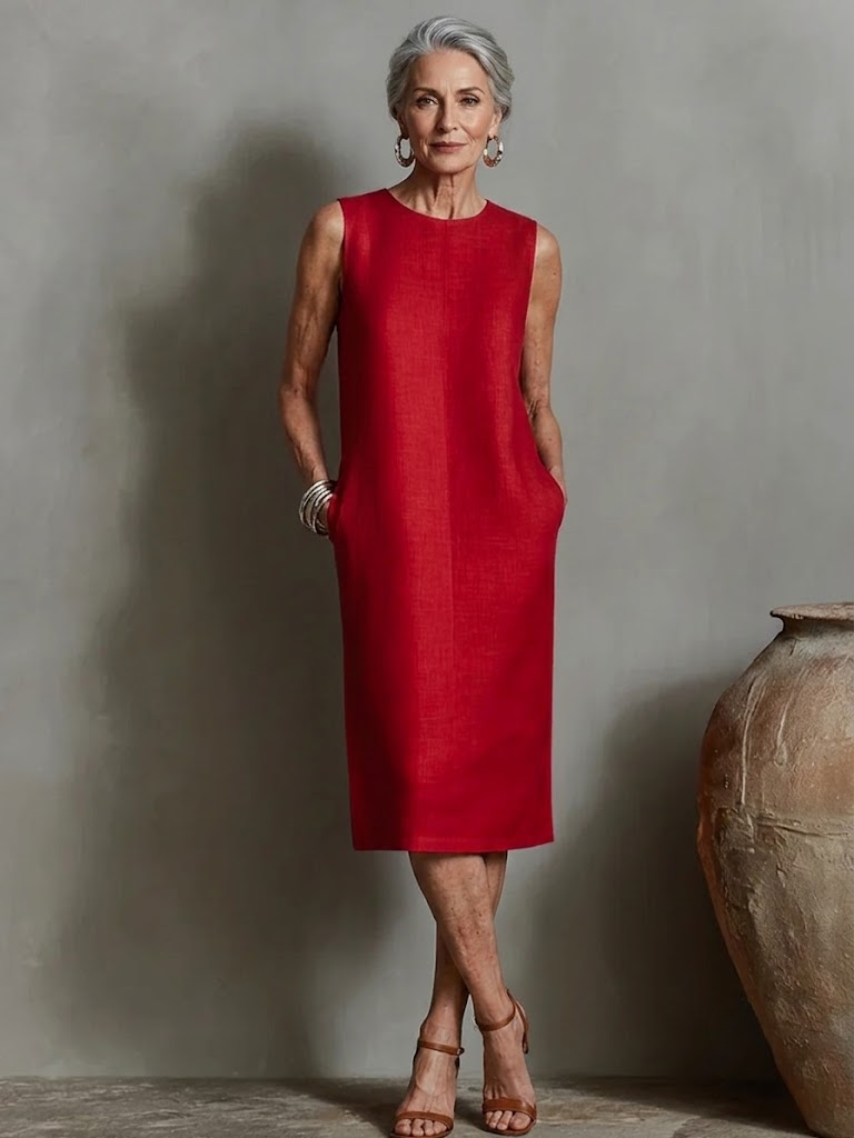 Carissa | Minimalist Sleeveless Midi Dress