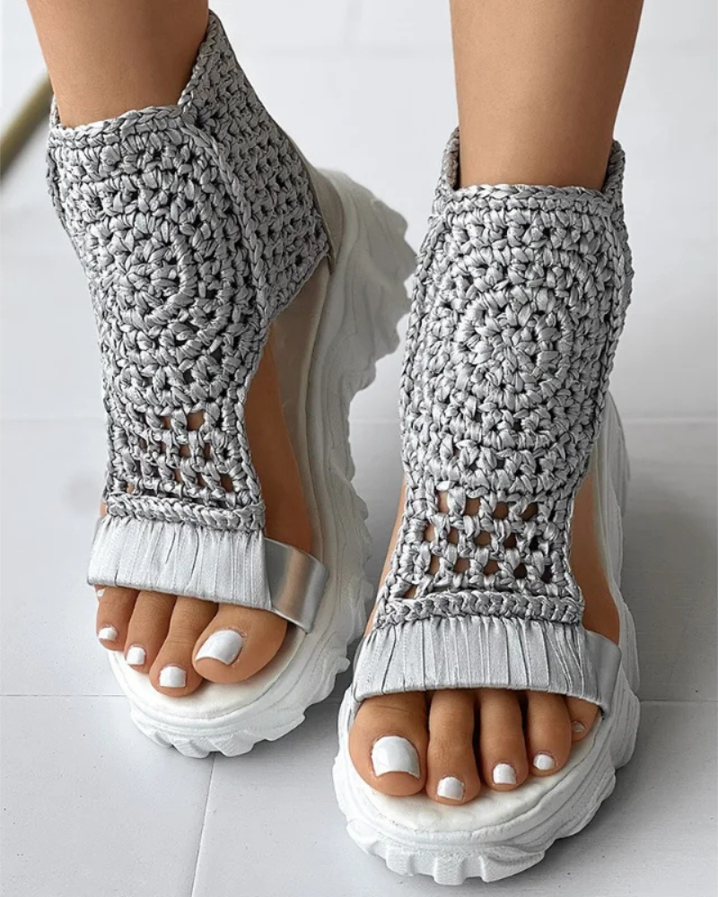Riviera Boho Knit Sandals