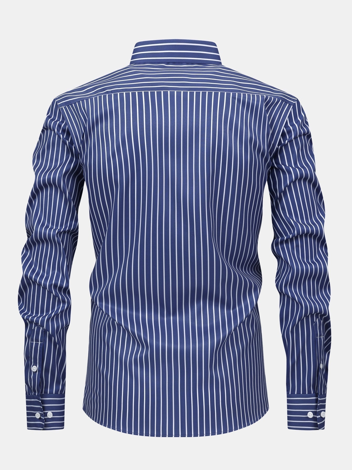 Long Sleeve Striped Shirt with Buttons