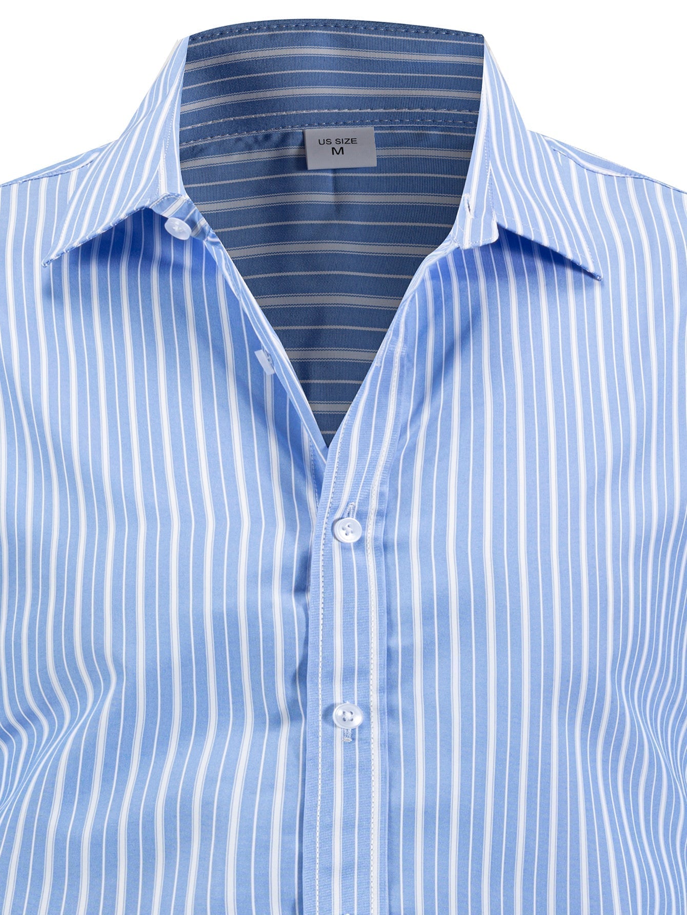 Long Sleeve Striped Button-Up Shirt