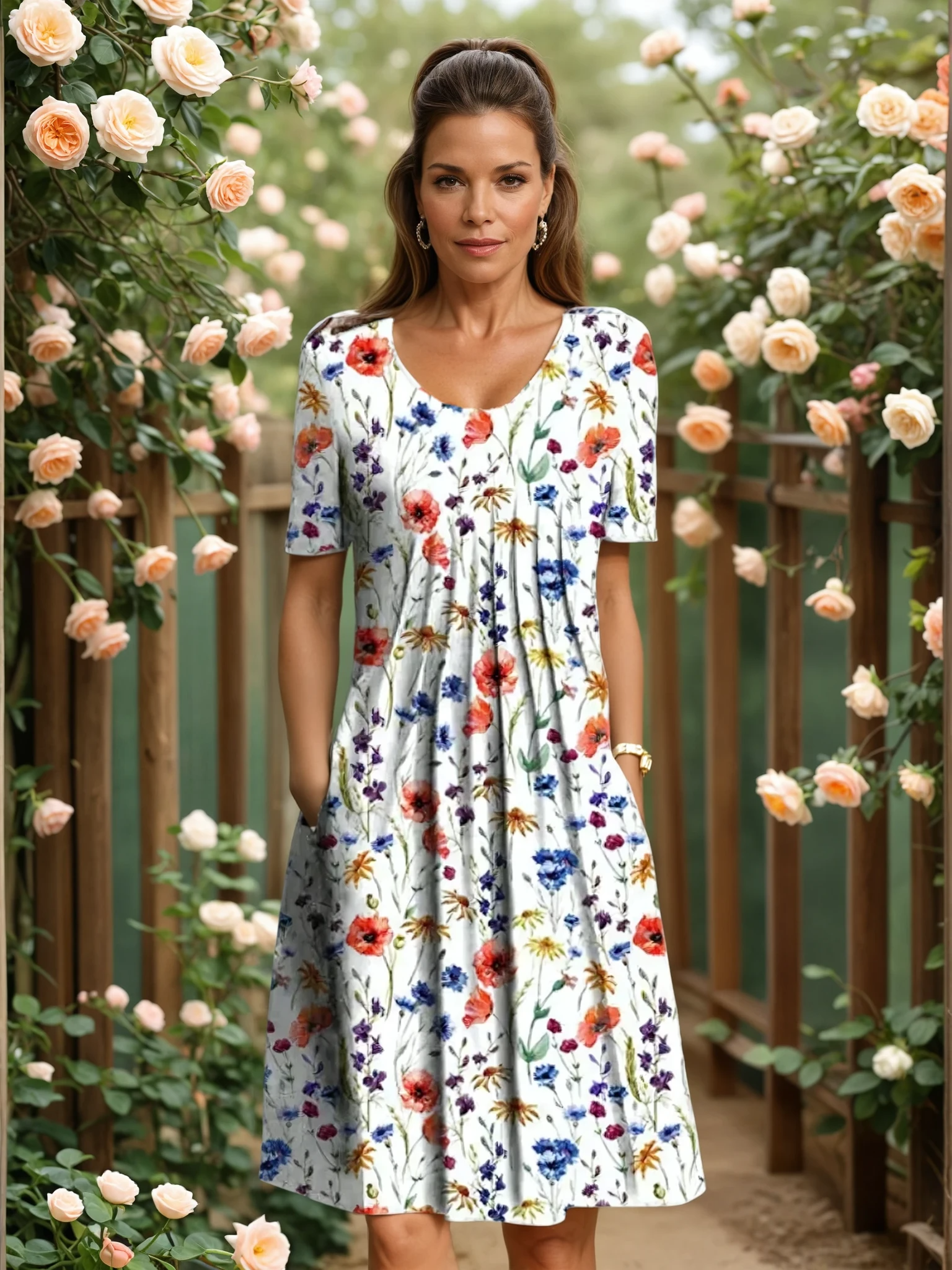 Ruth | Elegant Dress with Tummy Coverage