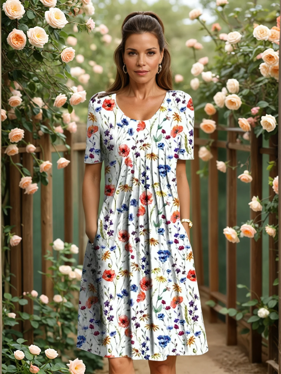 Ruth | Elegant Dress with Tummy Coverage